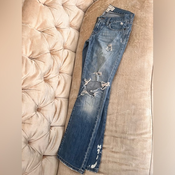 Abercrombie & Fitch Denim - A&F Distressed Y2K Abercrombie & Fitch Jeans Size 0 Cotton Vintage